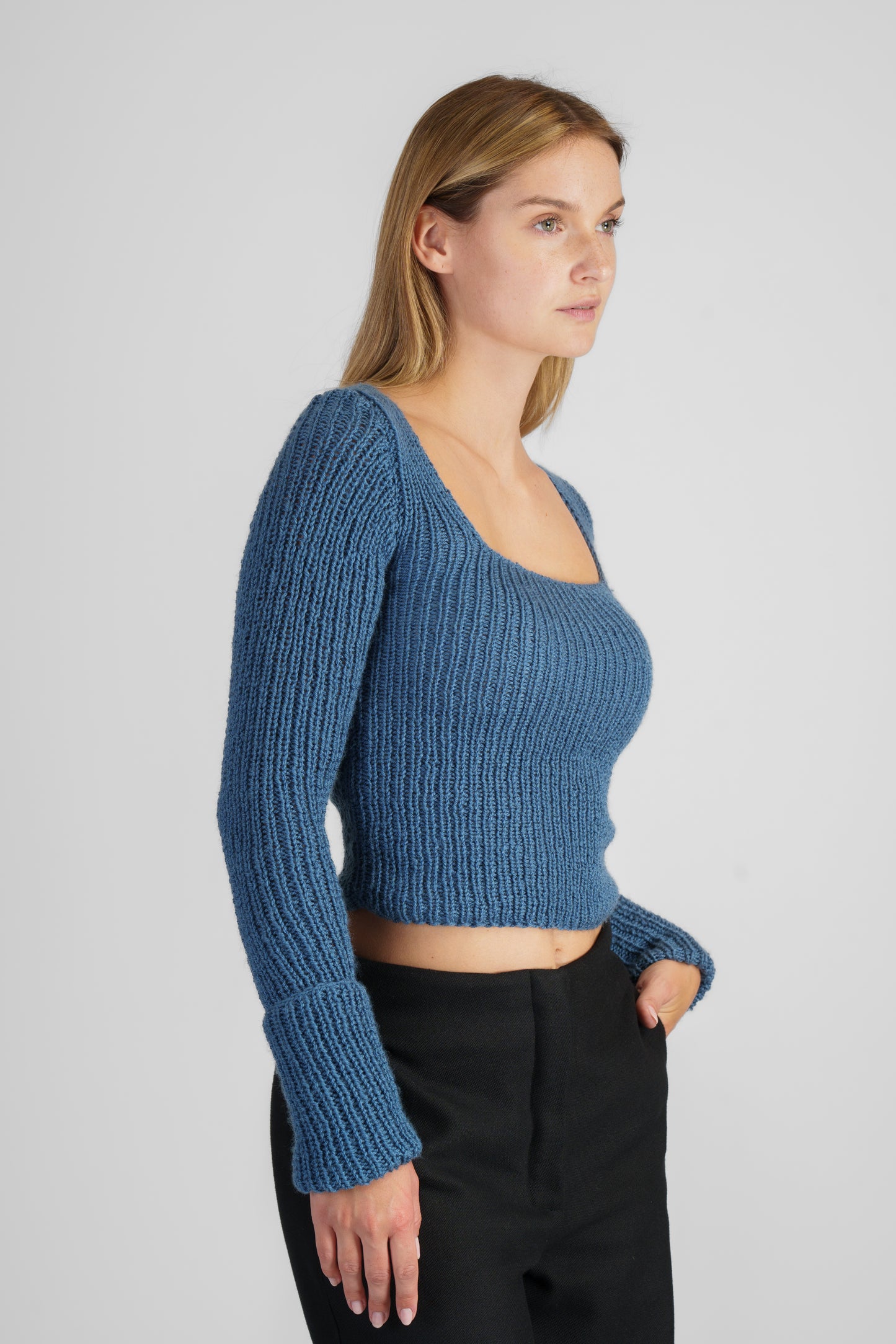 Handknitted reversible sweater