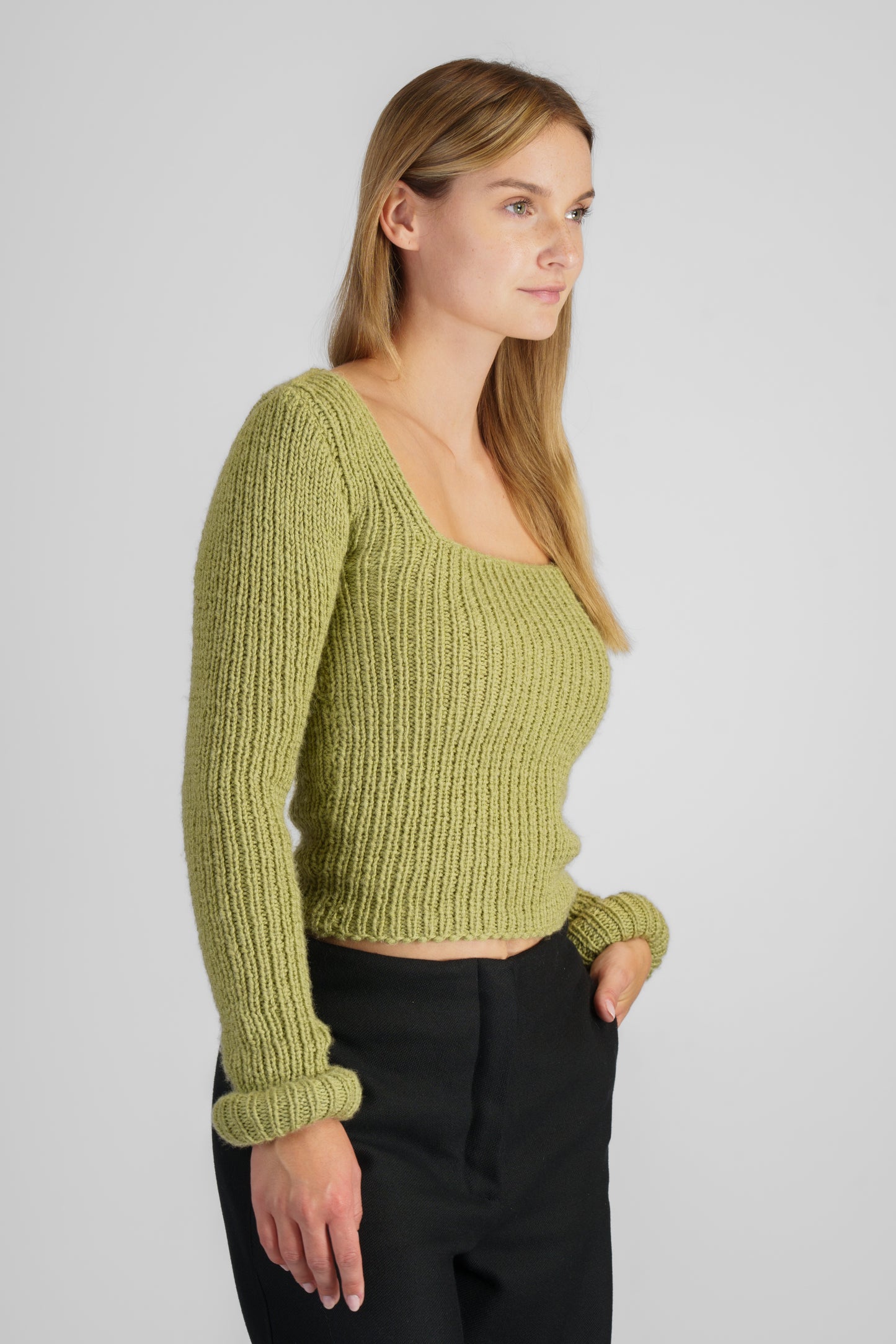 Handgestrickter Pullover